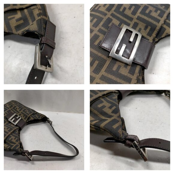 Fendi Hand Bag Brown Canvas 614-082325 - Picture 7 of 14